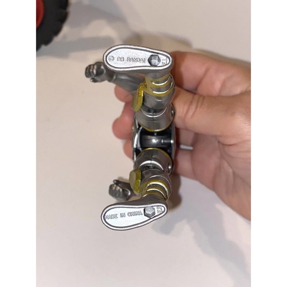 Mystic Knights Of Tir Na Nog Angus Action Figure Bandai Gray 1998 Silver - Picture 3 of 3